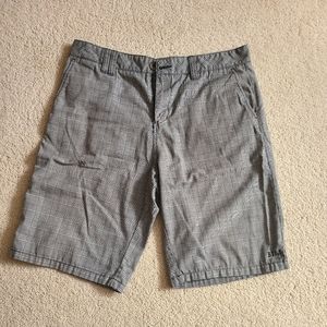 Billabong size 34 shorts tan/grey/black